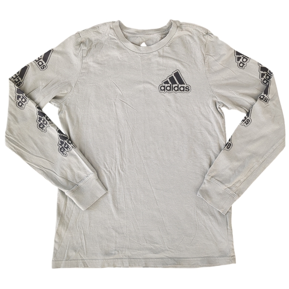 Adidas Boys Long Sleeve Graphic Tee (Size L 14/16)
